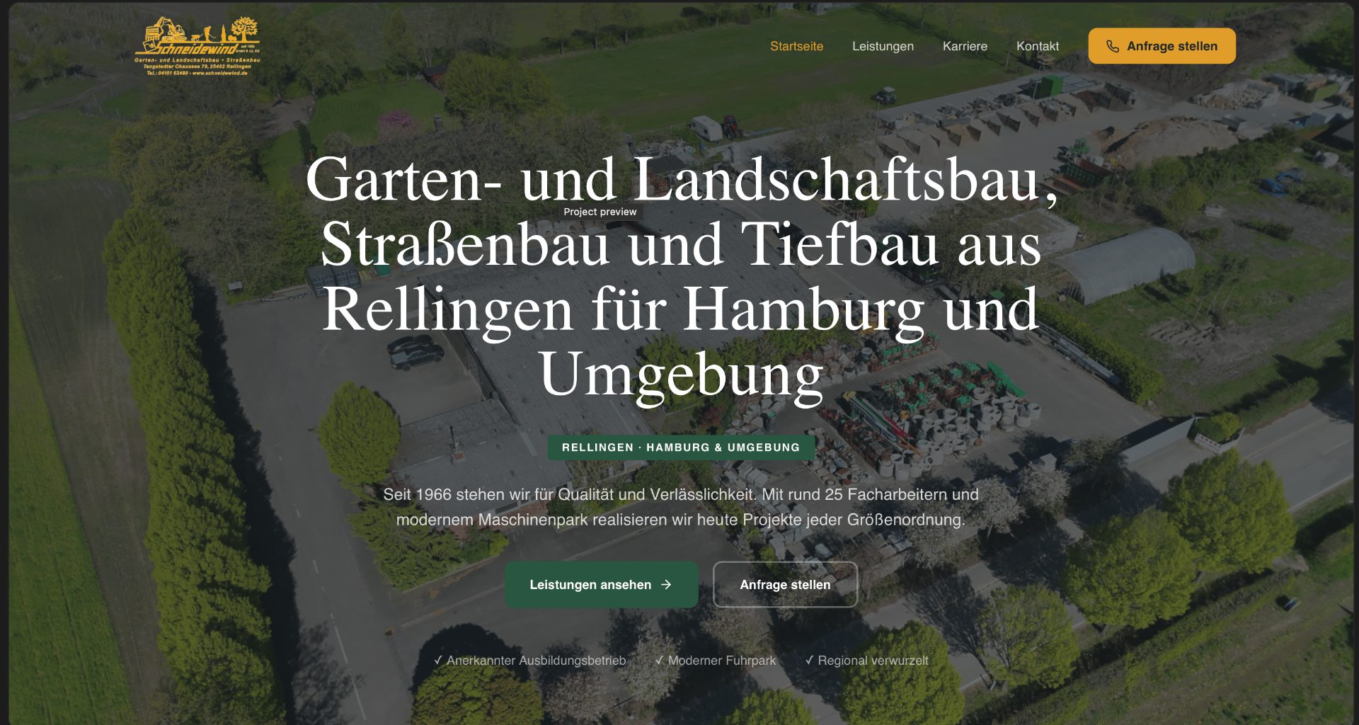Lokale SEO-Basis – Beispielprojekt: Schneidewind GaLaBau